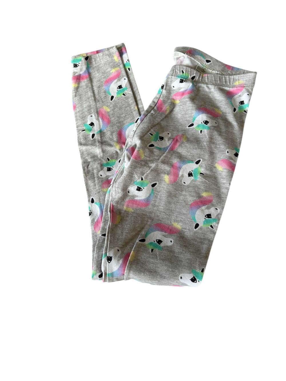 H&M grey unicornn leggings size 9-10